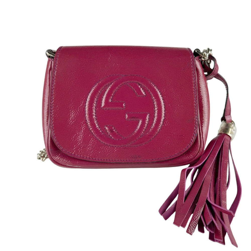 Gucci Soho Leather Shoulder Bag Pink